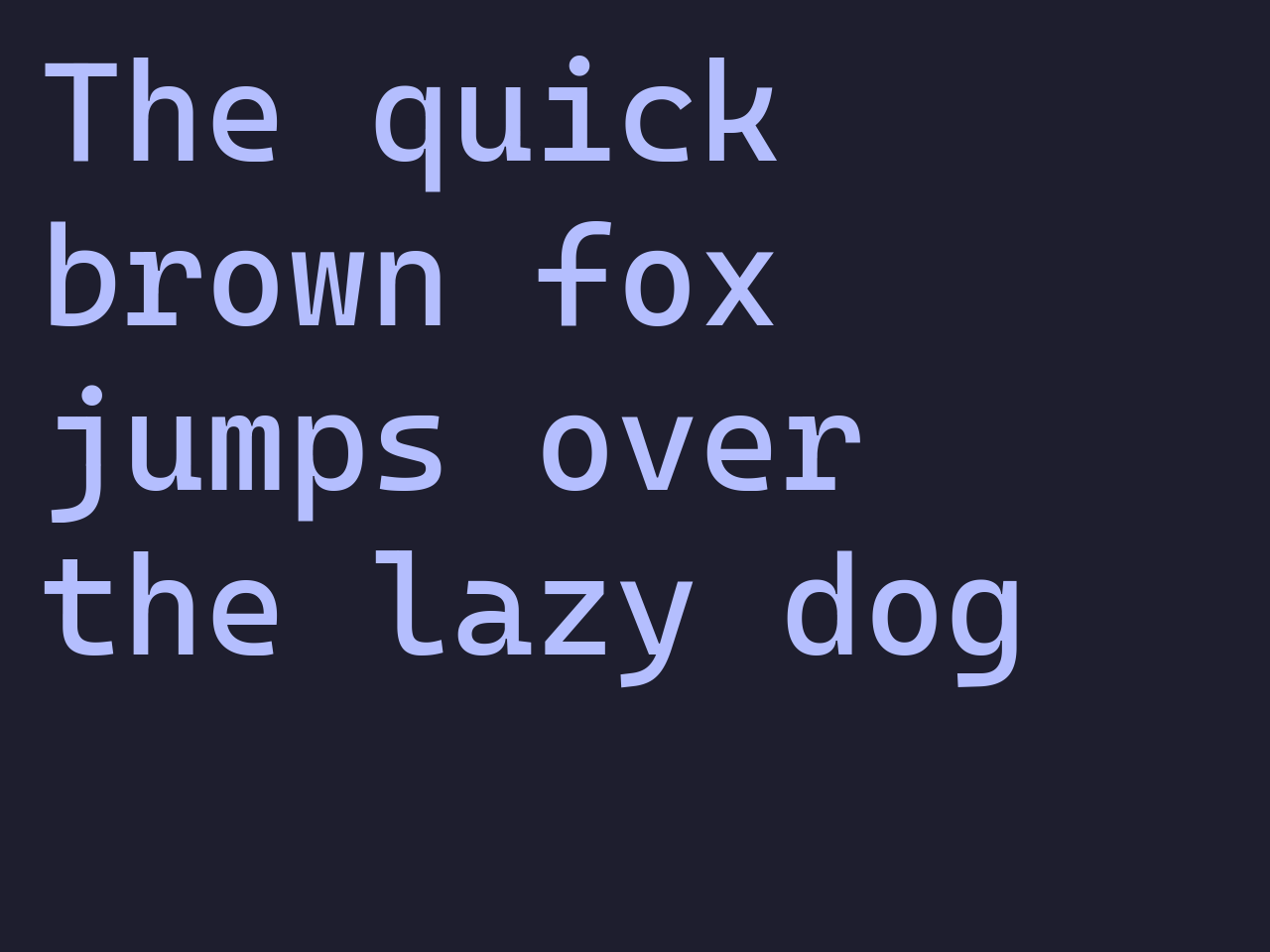 Some text rendered in Cascadia Code.